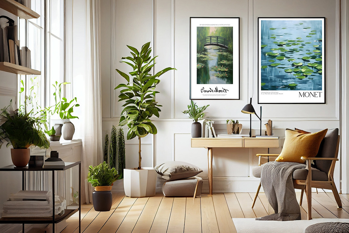 Art Poster Echoing Monet's Style, a Decorative Illustration by Vibrand Studio (Photo 11 of 14)