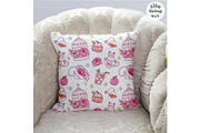 Peach Tea Time Seamless Pattern, a Food Illustration by TitaLivingArt (Thumbnail 7 of 10)