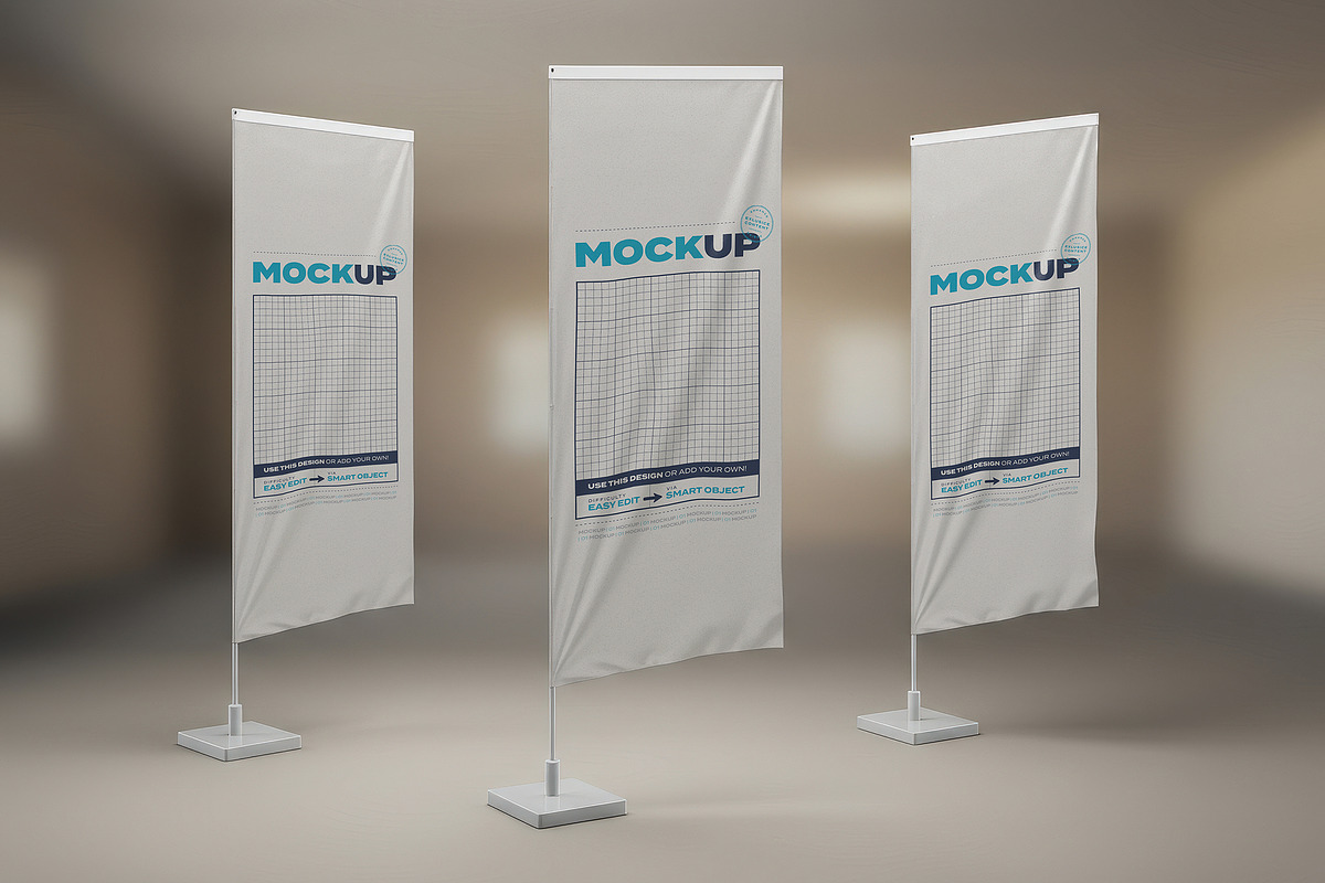 Multipurpose Flags and Banners Mocku, a Product Mockup by Luuqas Design (Photo 6 of 9)