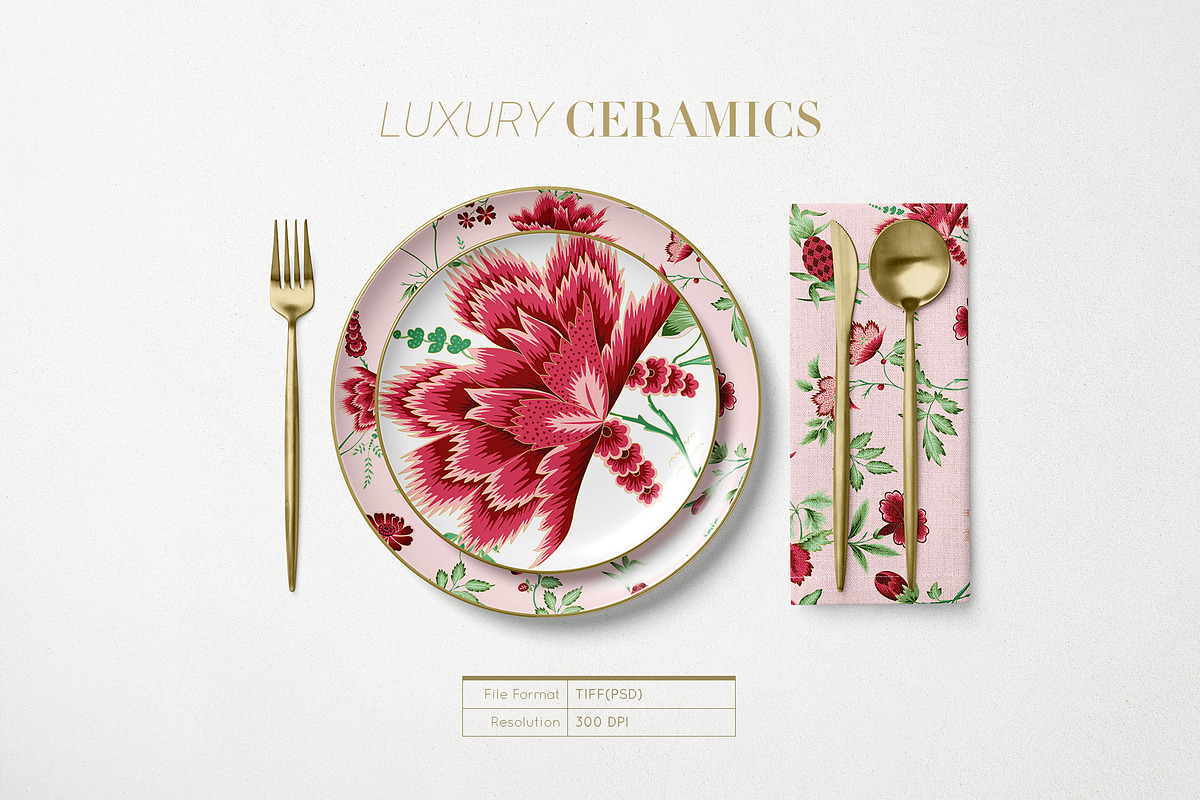 Bordeaux Garden Vintage Floral Print, a Pattern Graphic by Pink Linen (Photo 12 of 13)