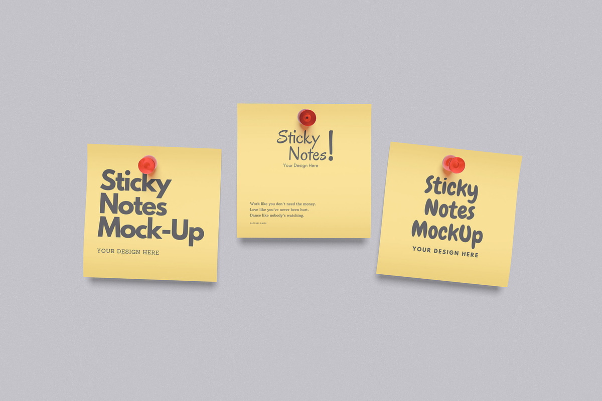 Sticky Note Mockup, an Advertising Mockup by xavier_studio