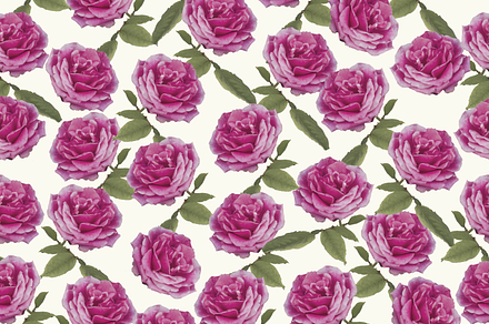 Rose Fancy Seamless Set of 5, a Pattern Graphic by Amy Lynn