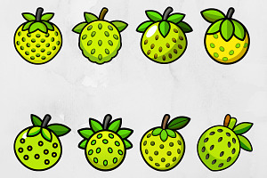 Cartoon Breadfruit Vector Clipart