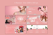 Website banner templates Rose, a Landing Page Template by Meoww_Design (Thumbnail 2 of 7)