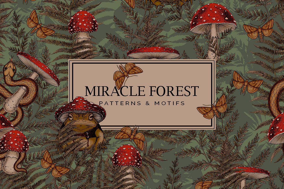 MIRACLE FOREST - patterns & motifs, an Animal Illustration by Liiafis (Photo 1 of 16)