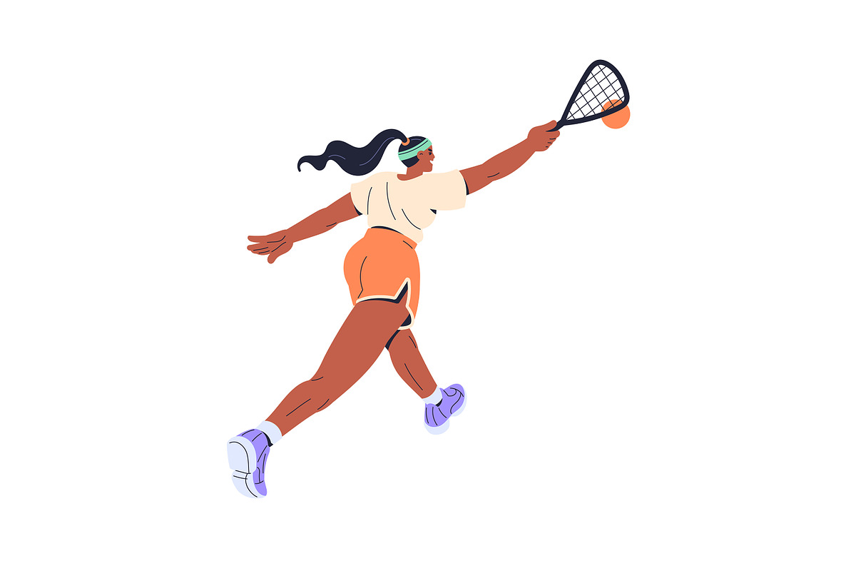 Squash players. People play tennis, a Sport Illustration by PaperTrident (Photo 2 of 7)