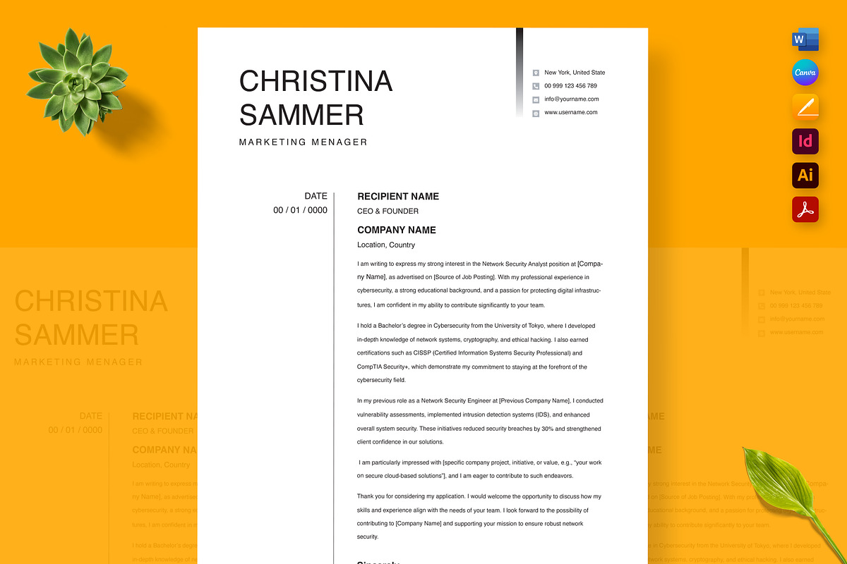 Japanese Job Market Resume, a Resume Template by Nur Designer (Photo 2 of 4)