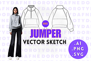 Funnel Neck Hoodie, an Apparel Mockup by Doroty Dafne Designs (Thumbnail 1 of 7)