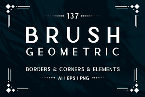 Geometry. Art  brushes, borders...