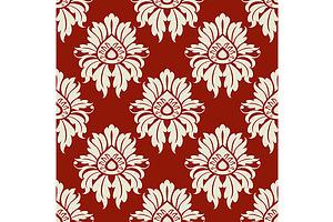 Beige floral seamless pattern, a Pattern Graphic by Vector Tradition