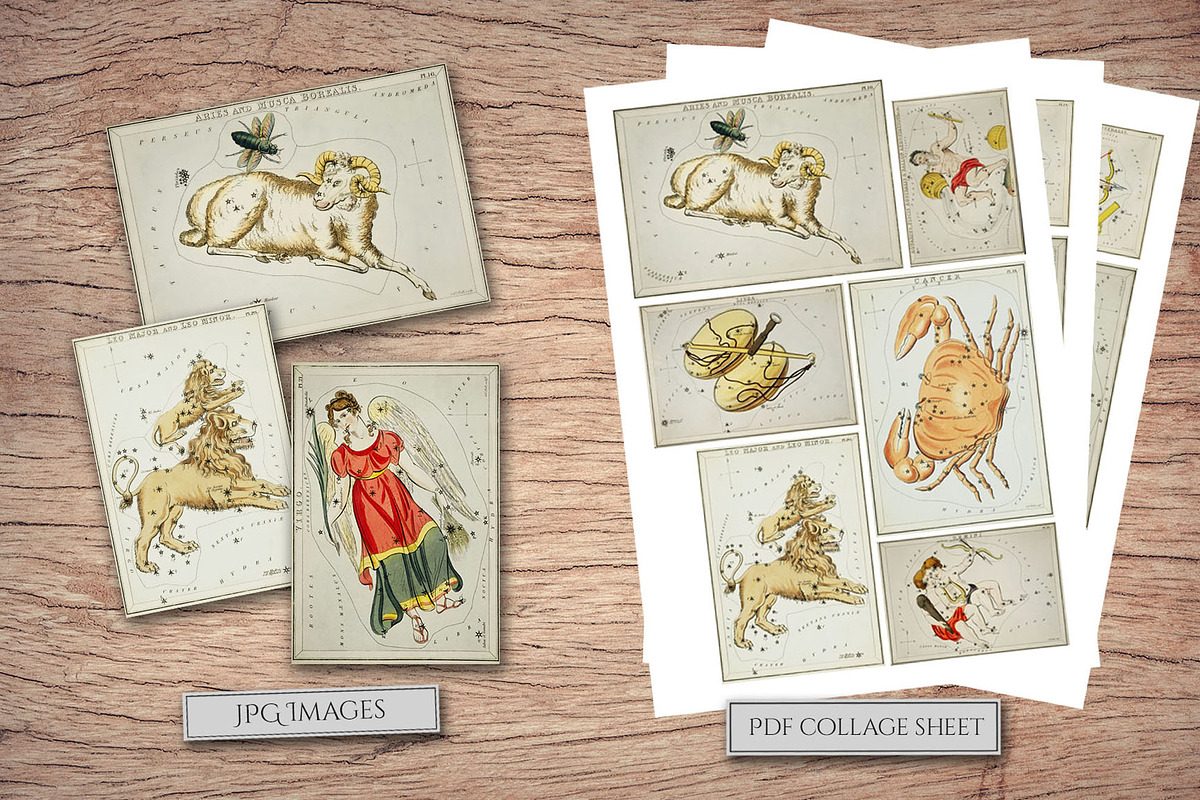 Vintage Astrology Illustrations, an Illustration by Secret Helper (Photo 7 of 9)