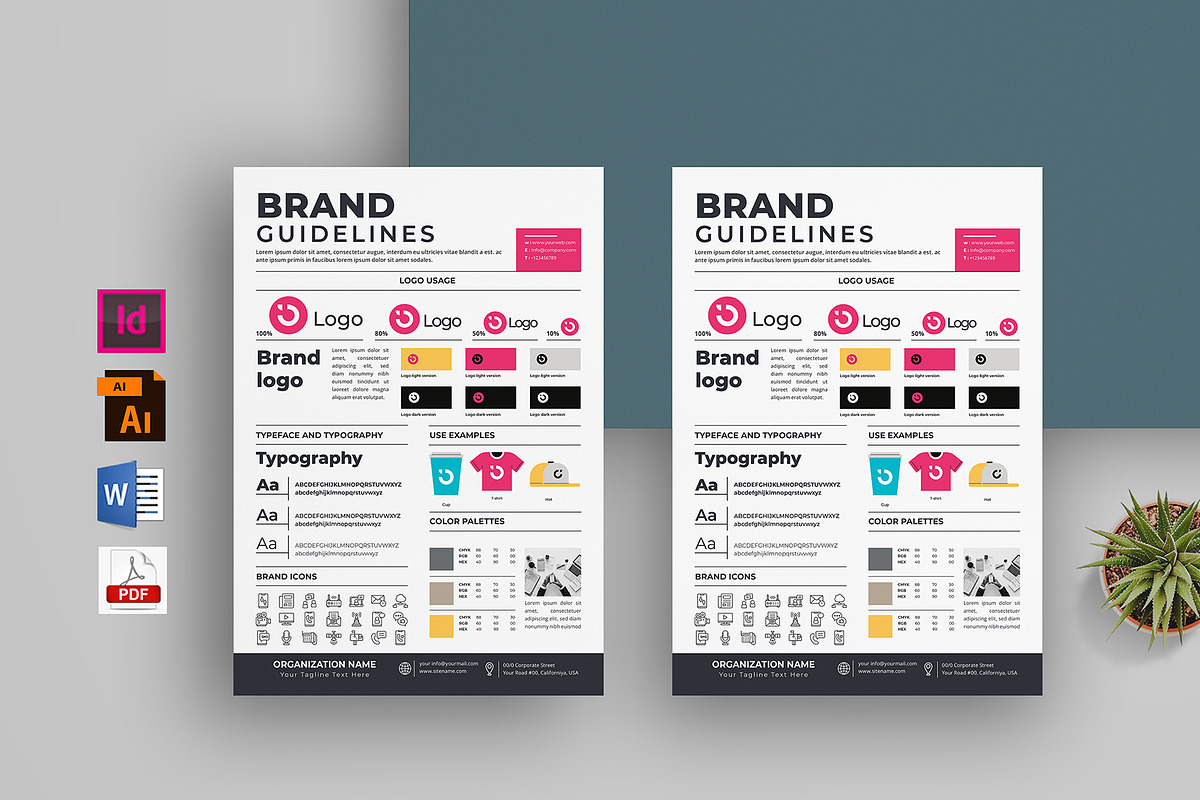 Brand Guidelines Template, a Flyer Template by obayes