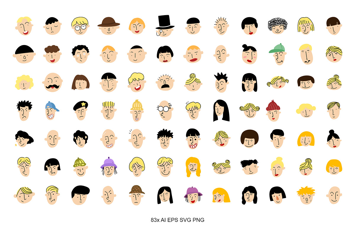 Head Character Design, a Person Illustration by freeject.net (Photo 2 of 2)