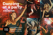 115 Dancing at a party, a Person Photo by Handmadefont (Thumbnail 1 of 118)