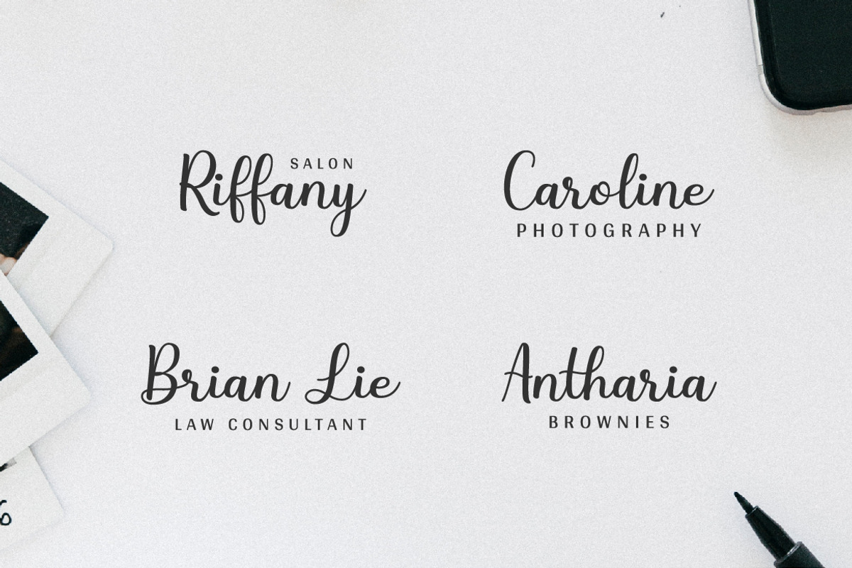 Steffany - Handwriting Font preview 4