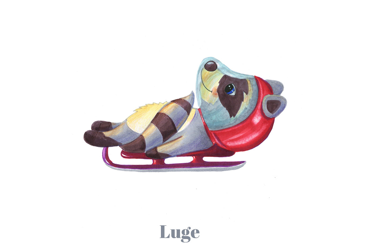 Olympic Games, animal sportsmen, an Animal Illustration by fiolika (Photo 3 of 14)