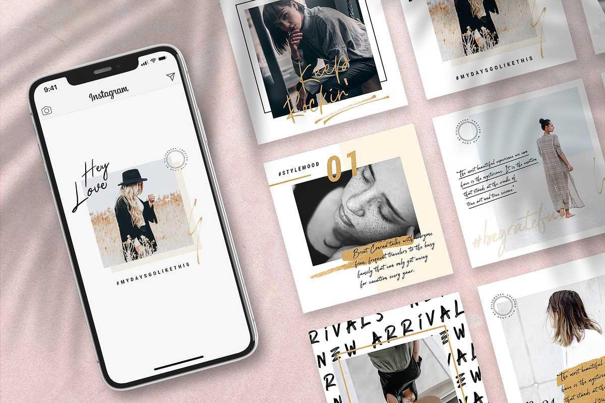 #InstaGold Animated Instagram Posts, a Social Media Template by SilverStag Type Foundry (Photo 5 of 15)