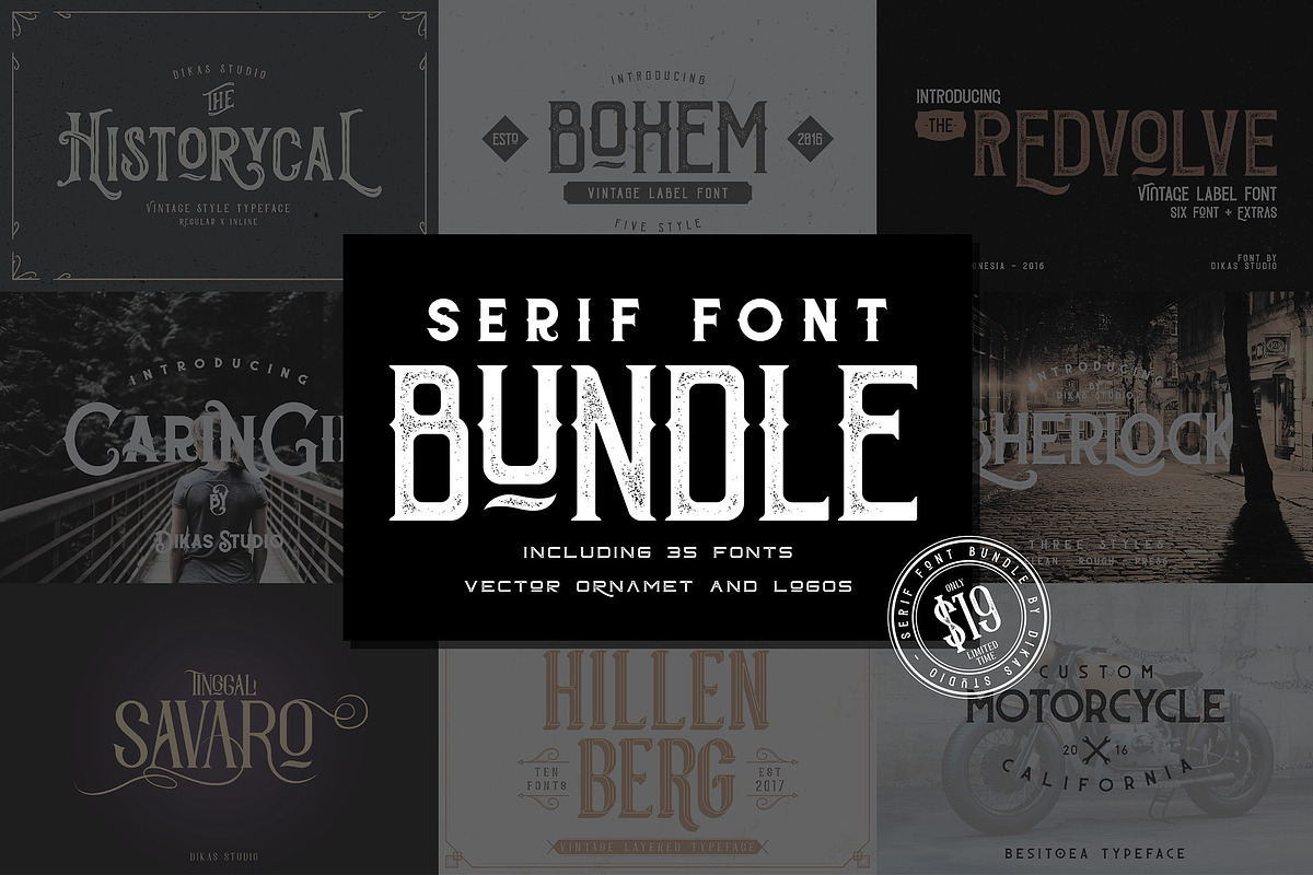 Serif Font Bundle