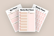Daily Weekly Monthly Planner Pack, a Stationery Template by Amit Debnath (Thumbnail 2 of 4)