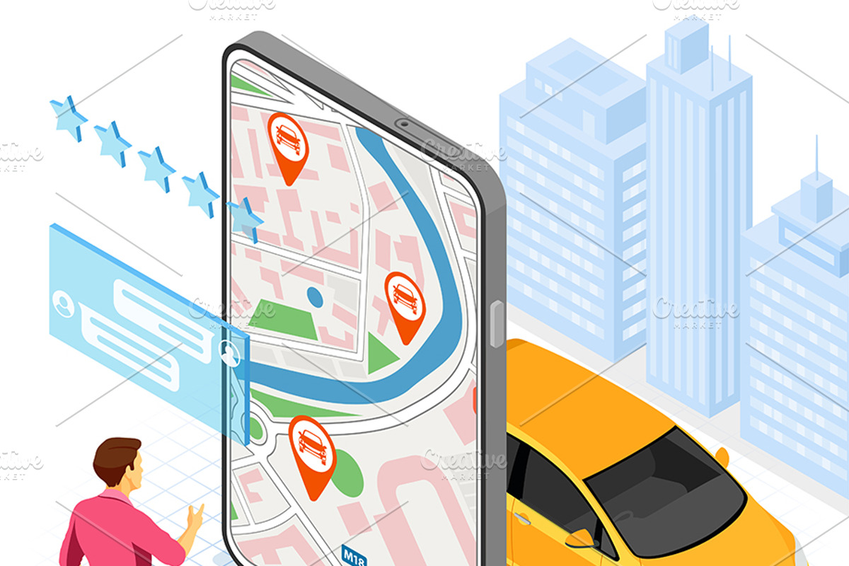 Car Sharing Service Concepts, a Person Illustration by TAlex (Photo 6 of 6)