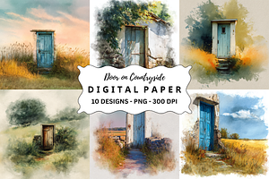Door on Countryside Backgrounds