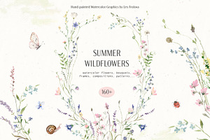 Summer Watercolor Wildflowers
