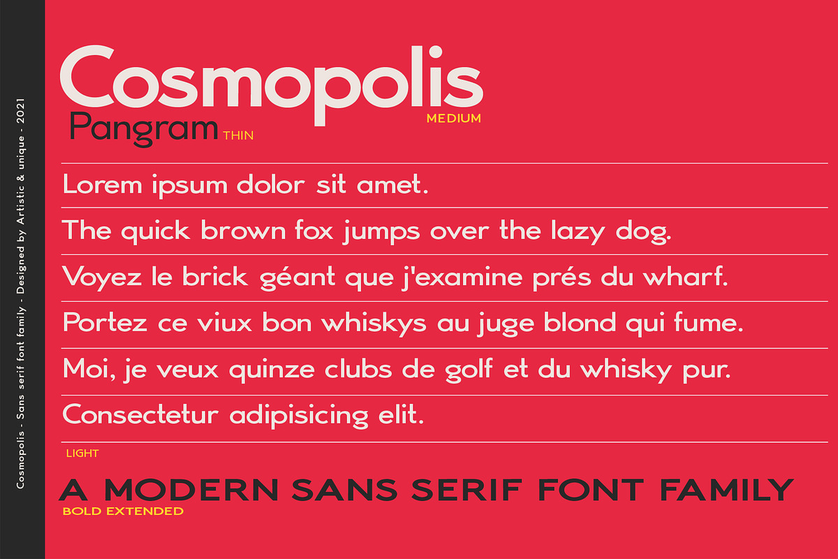 Cosmopolis - Sans serif font family, a Sans Serif Font by Artistic & Unique (Photo 15 of 15)