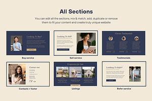 Real Estate Canva Website Template