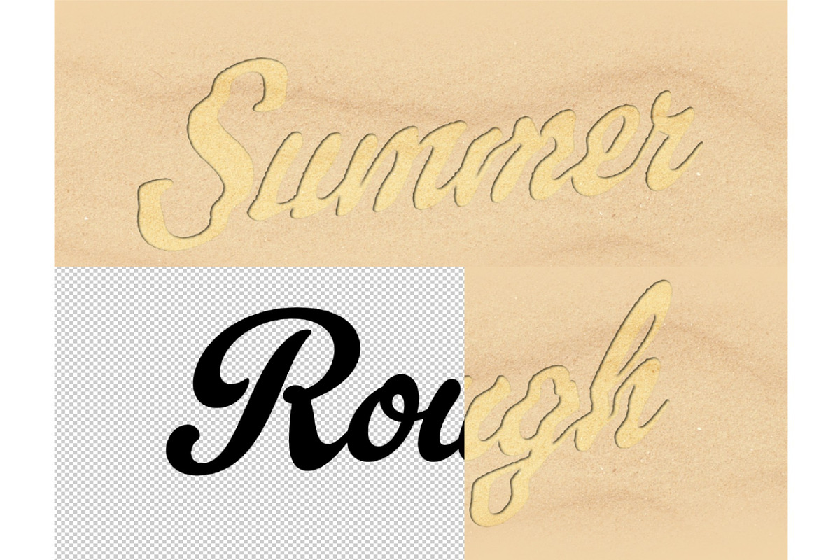 Script Sand Distortion Text Effect, a Layer Style Add-On by studiogstock (Photo 2 of 2)