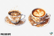 Hot Coffee Watercolor, an Illustration by Gemstone (Thumbnail 10 of 12)