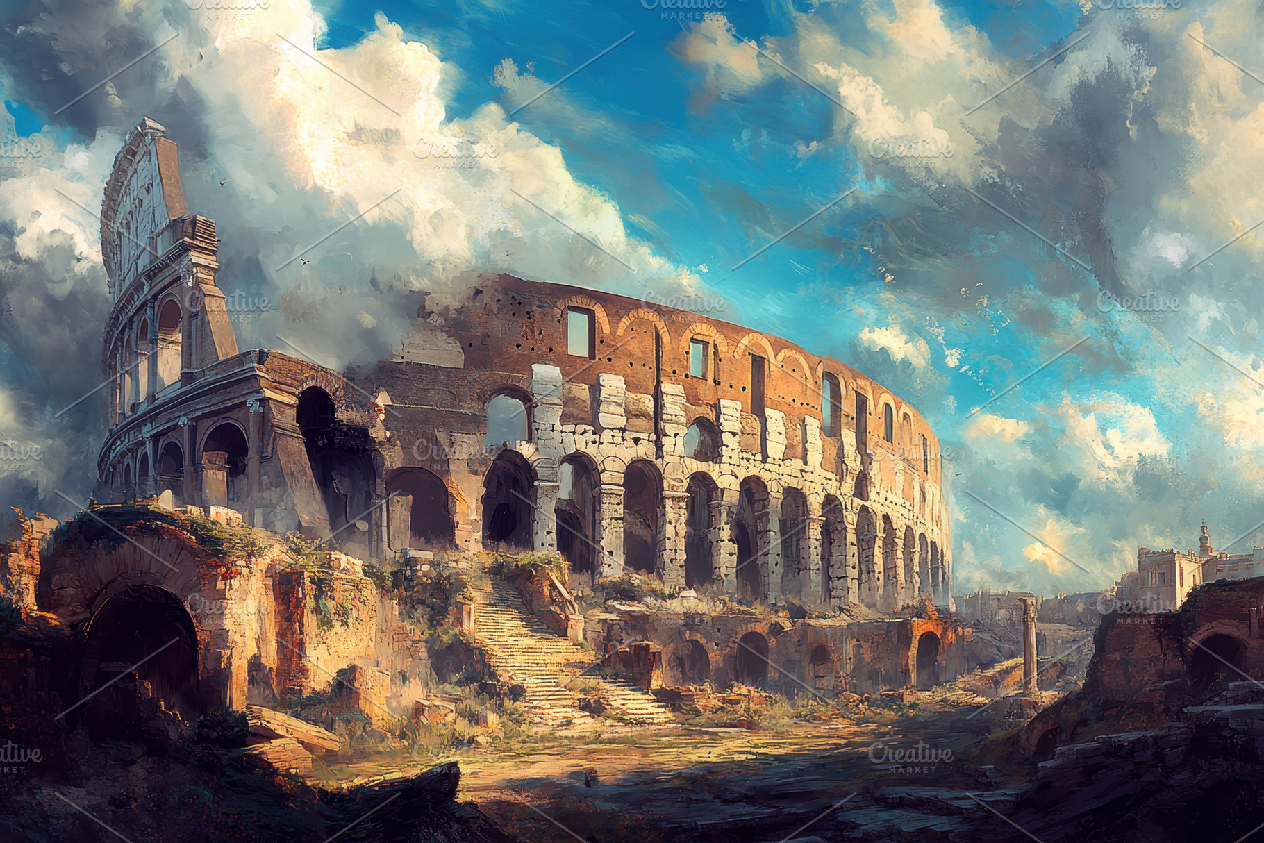 Exploring the majestic ruins of an a, a Photo by Tanuart