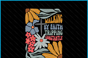 Retro Boho Christian Walking Faith, a Graphic by Creativeusart (Thumbnail 4 of 4)