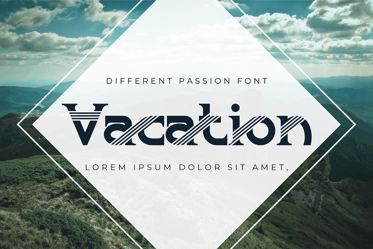 Different Passion - Striped Font, a Serif Font by 177Studio (Photo 6 of 8)