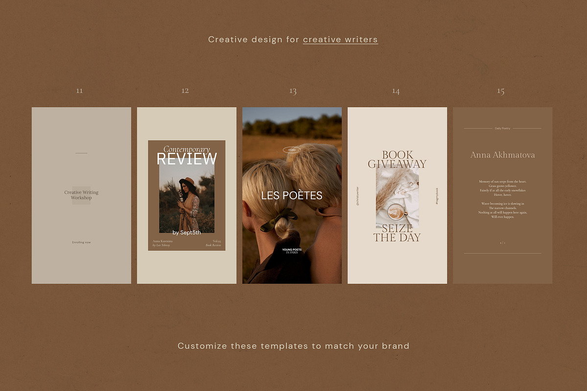 Writers Social Media Pack + Stories, a Social Media Template by September 5th (Photo 14 of 22)
