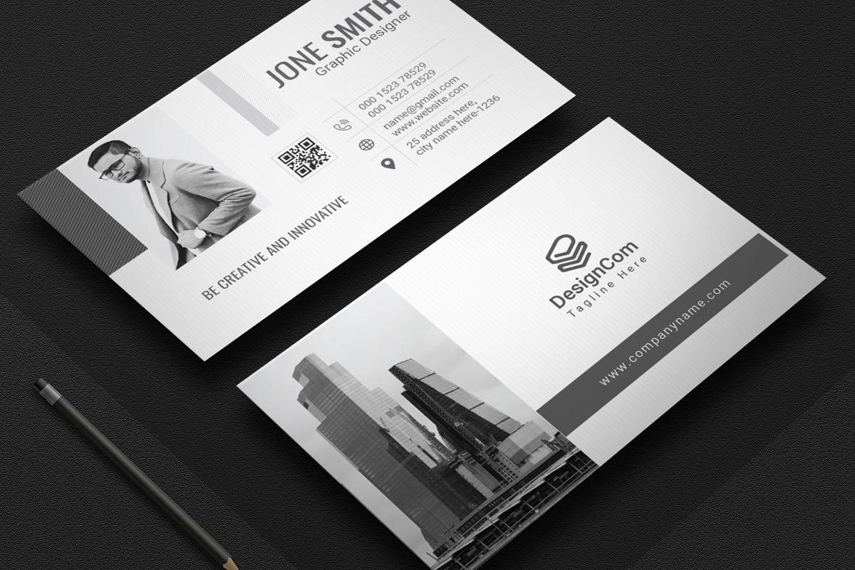 Minimal Business Card, a Business Card Template by Pixelpick (Photo 2 of 4)