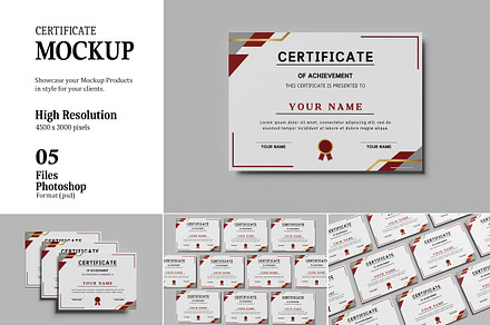 Certificate Mockup