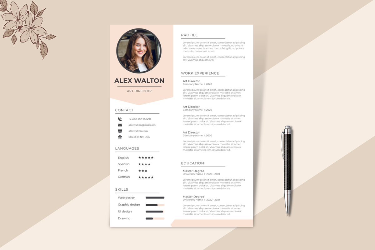 Resume Template, a Resume Template by Visual Designs