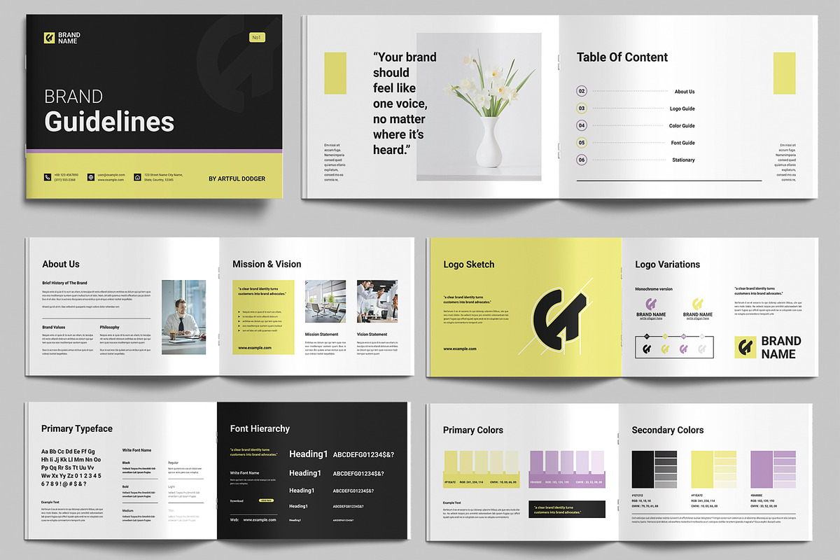 Brand Guidelines for Marketing, a Brochure Template by MightyDesign (Photo 1 of 9)