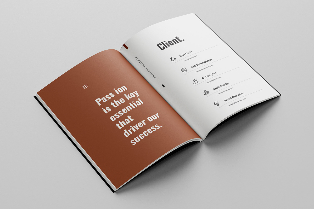Company Portfolio Template, a Brochure Template by Niofix (Photo 5 of 6)