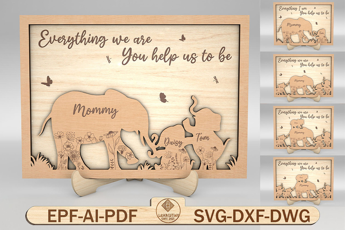 Gift for Mom, Mothers Day svg, a Pattern Graphic by Lasercutiny (Photo 1 of 2)
