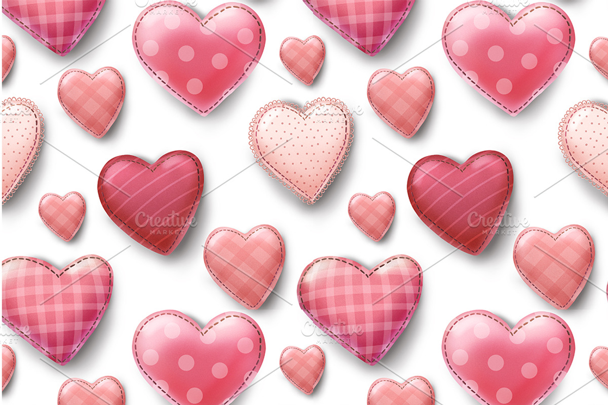 seamless valentines day patterns preview 3