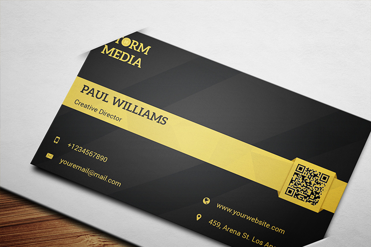 Minimal Corporate Business Card V6, a Business Card Template by PSD Storm (Photo 13 of 13)