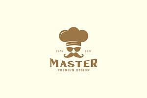 Man Chef With Sunglasses Logo