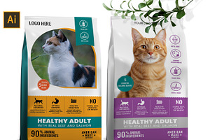 Cat Food Packaging Template