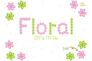 Floral Font, a Symbol Font by LivelyAutumn11.11 (Thumbnail 1 of 4)