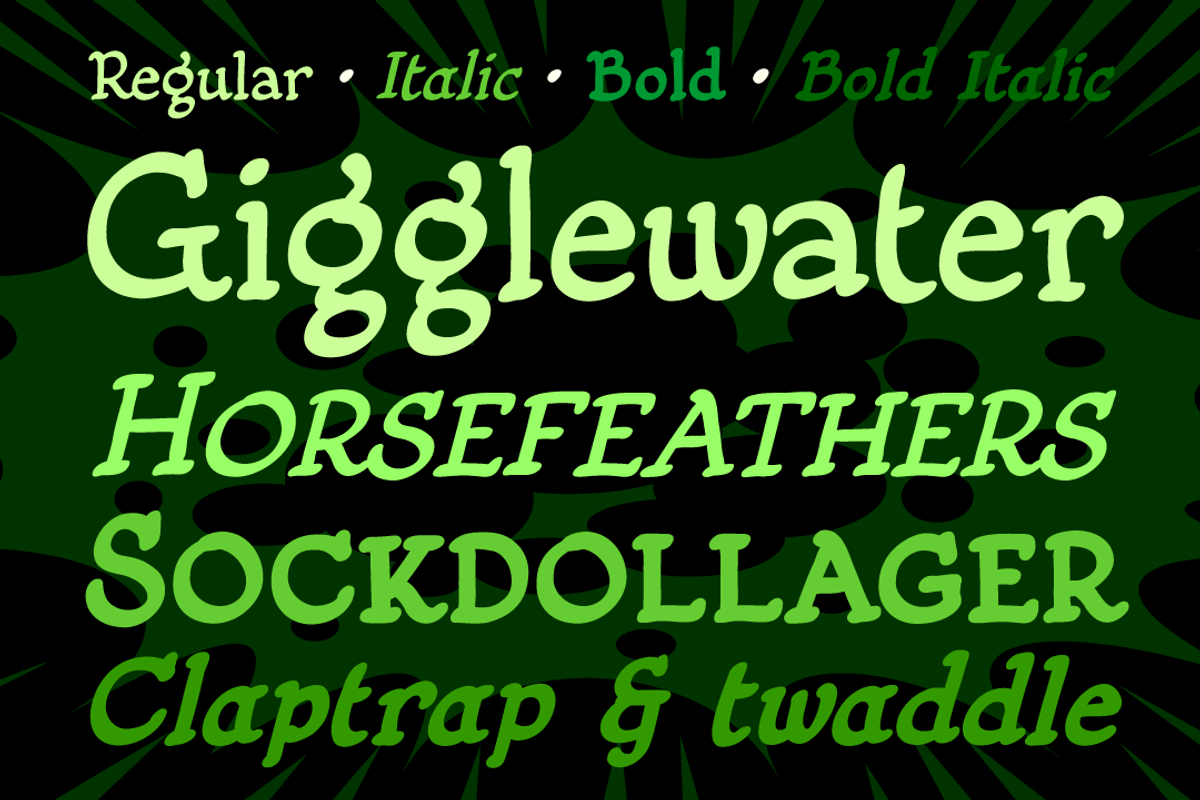 Fiddlefaddle - silent movie titles, a Handwritten Font by Comicraft Fonts (Photo 3 of 7)