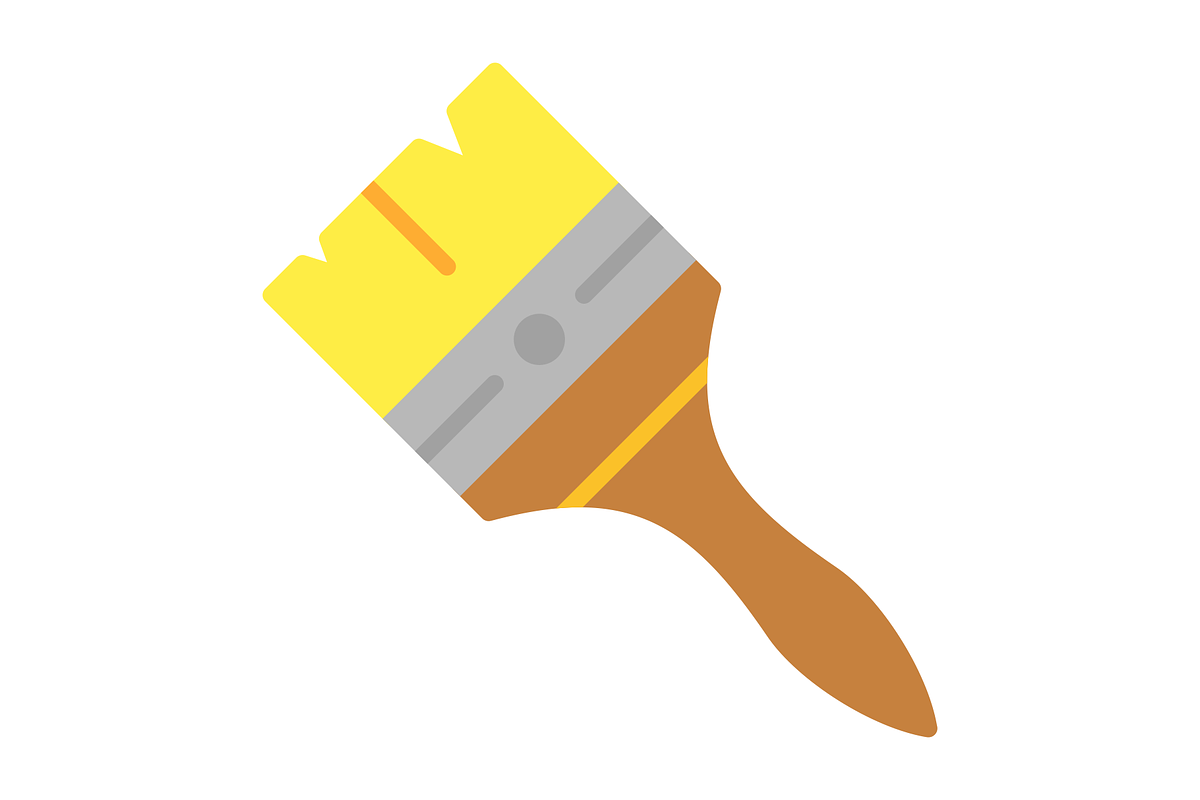 Paint Brush Flat Icon, an Icon by Pexelpy (Photo 2 of 2)