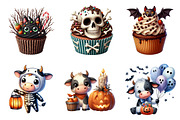 Spooky Sweet Halloween Cupcakes PNG, an Illustration by SinaCreation (Thumbnail 3 of 7)