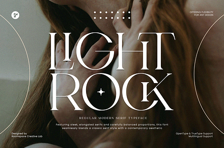 Light Rock - Elegant Modern Serif, a Serif Font by roomspace