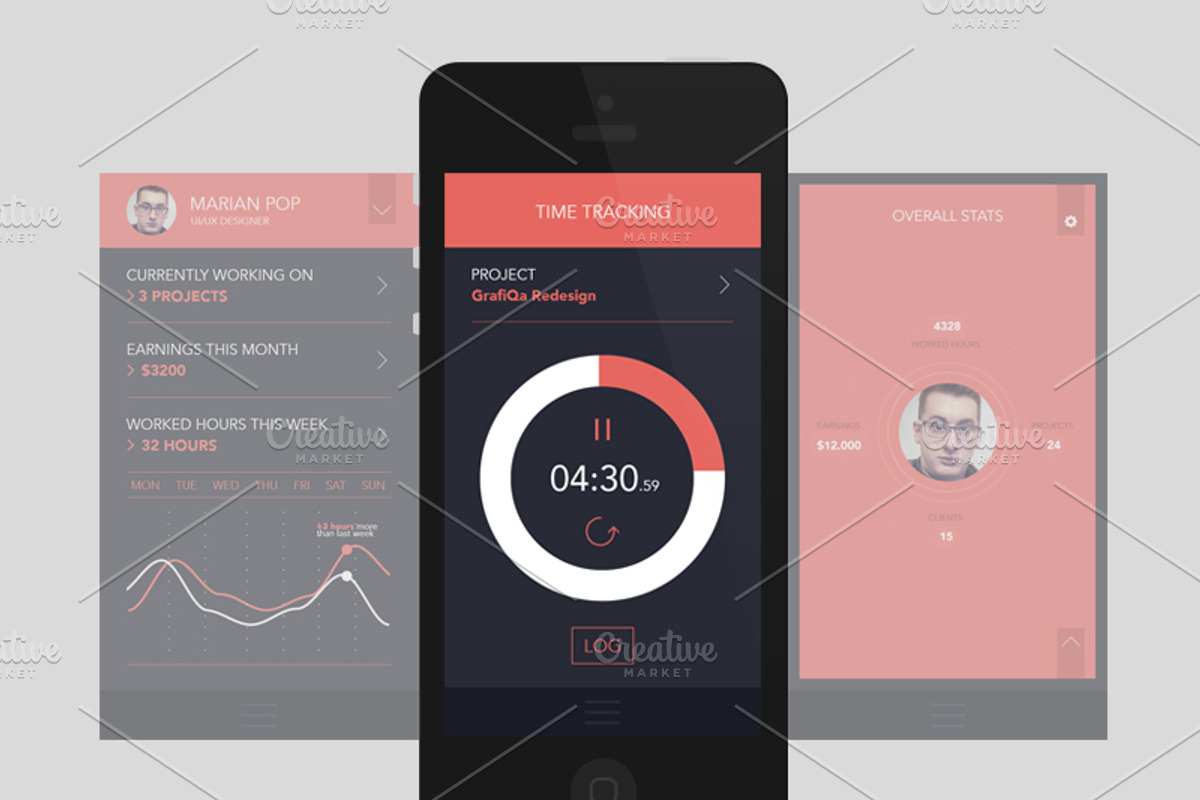 Freelancer Tasks Organiser - Concept, a Templates & Theme by Creatiph Market (Photo 5 of 5)